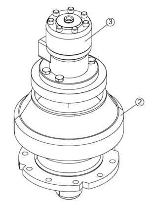 Мотор в сборе SH300-73BR на гидроножницы Delta SH310R (аналог)